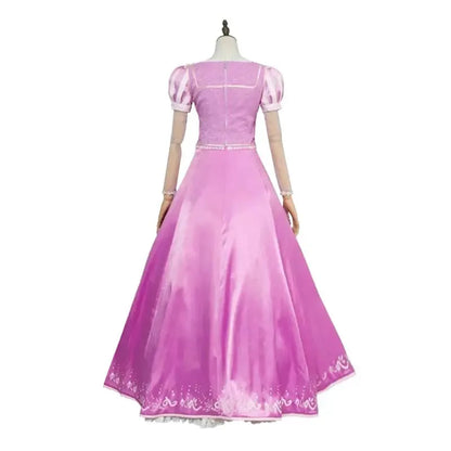 Tangled Rapunzel Cosplay Kostuum Volwassen Vrouwen Prinses Paarse Jurk Outfit Halloween Carnaval Party Kleding Pruik voor Volwassen