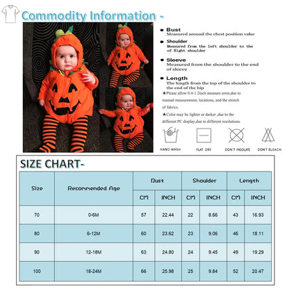 Combinaison à Capuche à Manches sulfpour Bébé Garçon et Fille, Costume d'Halloween, Cosplay, Citrouille, Vêtements Chauds et Doux en Coton