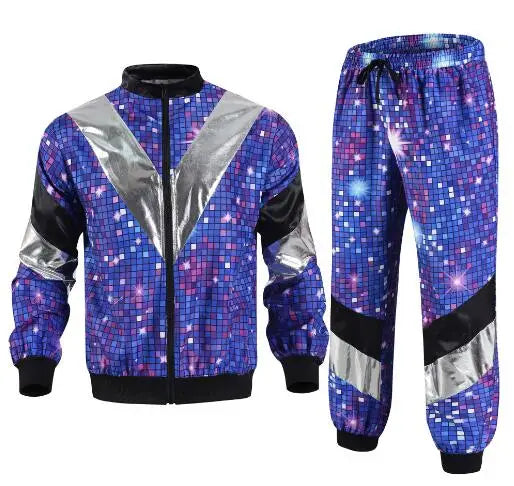 Costumes de robe de paupières pour hommes et couples, tenue de cerf, costume Kiev illage, survêtement rétro hip hop, veste adulte, surintendant ser, années 80 et 90